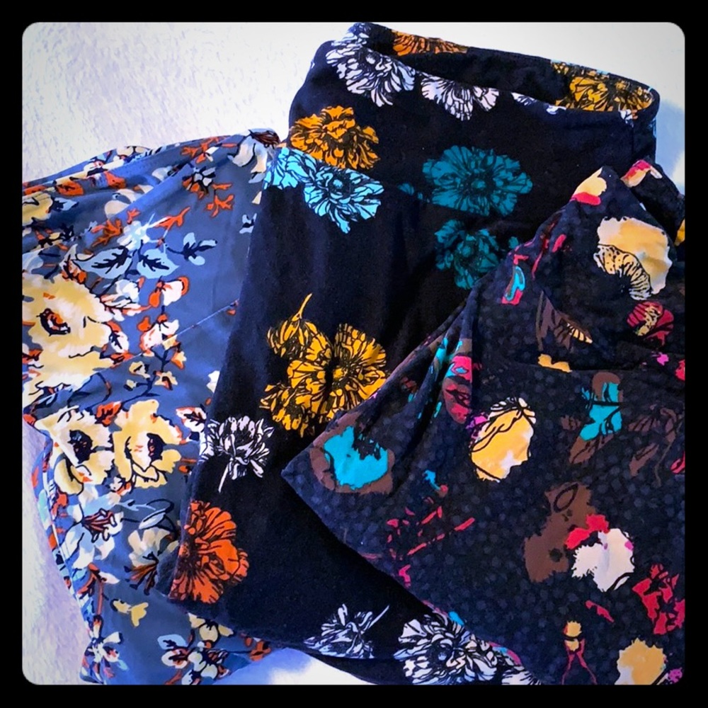 3 Pairs TC(tall & curvy) variety LulaRoe Leggings